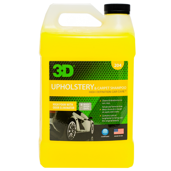 3D Шампунь для ковров (с обильной пеной) Upholstery & Carpet Shampoo 3,78л 204G01