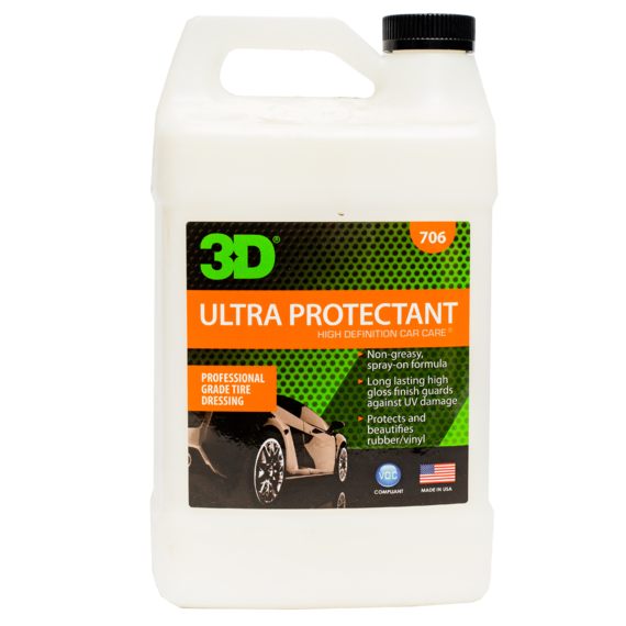 3D Состав для шин, винила и пластика (матовый) Ultra Protectant 3,78л 706G01
