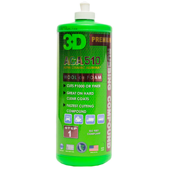 3D ACA 510 PREMIUM RUBBING Compound полировальная паста (Шаг 1)