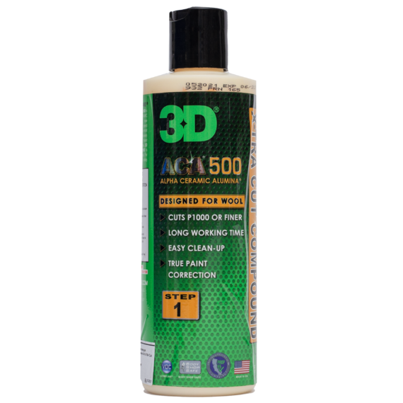 3D ACA 500 X-TRA Cut Compound 0,24л полировальная паста (Шаг 1) 500OZ08
