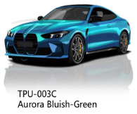 TPU-003C MONSTERSHIELD Aurora Bluish-Green 200мкм антигравийная плёнка ш.1.52 д.15м/п объем рулона 22,8м2 (Отрез)