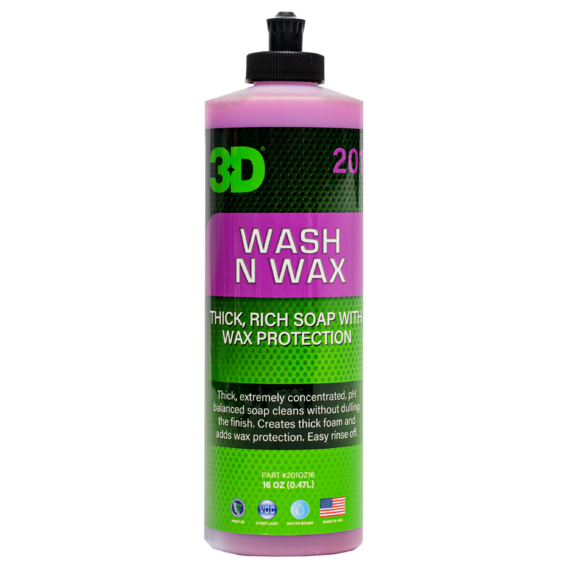 3D Ручной шампунь с воском Wash N Wax 0,48л 201OZ16
