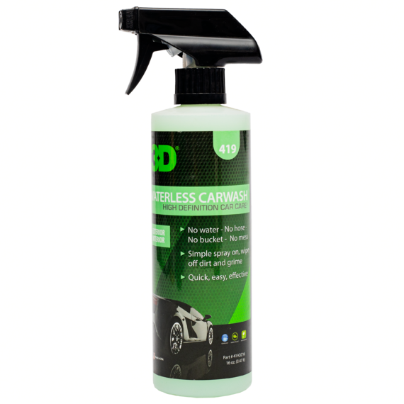 3D Очиститель безводный (эмульсия) Waterless Car Wash 0,48л 419OZ16