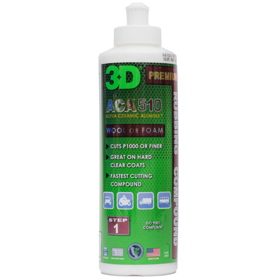 3D ACA 510 PREMIUM RUBBING Compound 0,24л полировальная паста (Шаг 1) 510OZ08