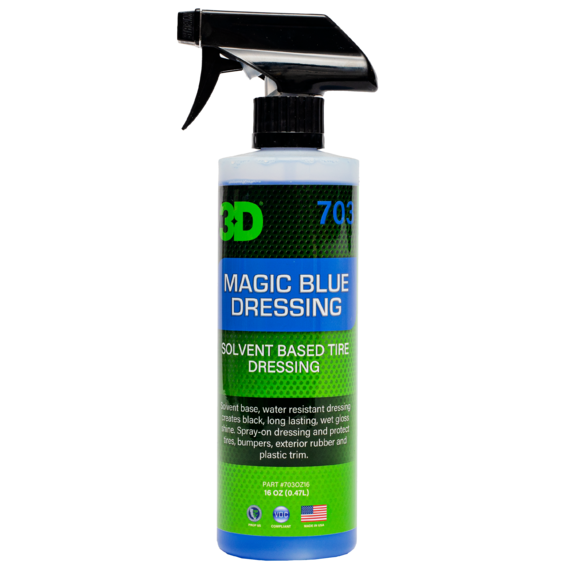 3D Состав для шин, винила и пластика длительного действия (глянец) Magic Blue 0,48л 703OZ16