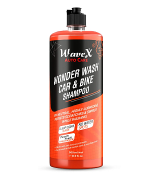 WaveX Ручной шампунь для мойки из ведра 500ml Wonder Wash Car Shampoo WW500