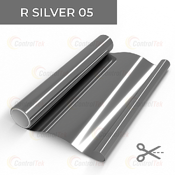 ControlTek R SILVER 05 серебряный, солнцезащитная пленка ш.1,83 д.30 объем рулона 54,9м2 (Отрез)