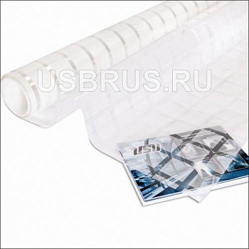 USB PF 57-1F белый квадрат 45х45 полупрозрачный, декоративная пленка ш.1,52 д.30,0 объем рулона 45,6м2 (Отрез)