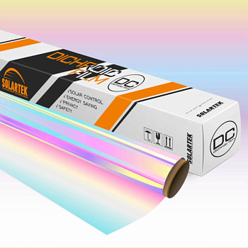 SOLARTEK DC PINK DICHROIC FILM розовая, дихроичная дикоративная пленка, ш.1.38 д.30 объем рулона 41,4м2 (Отрез)